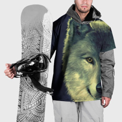 Накидка на куртку 3D Серый волк