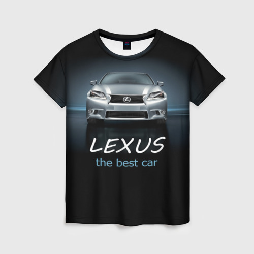 Женская футболка 3D Lexus the best car, цвет 3D печать