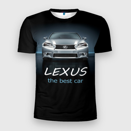 Мужская футболка 3D Slim Lexus the best car, цвет 3D печать