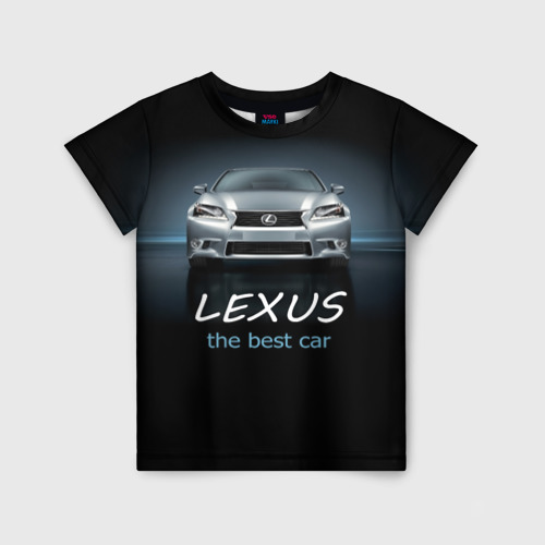 Детская футболка 3D Lexus the best car