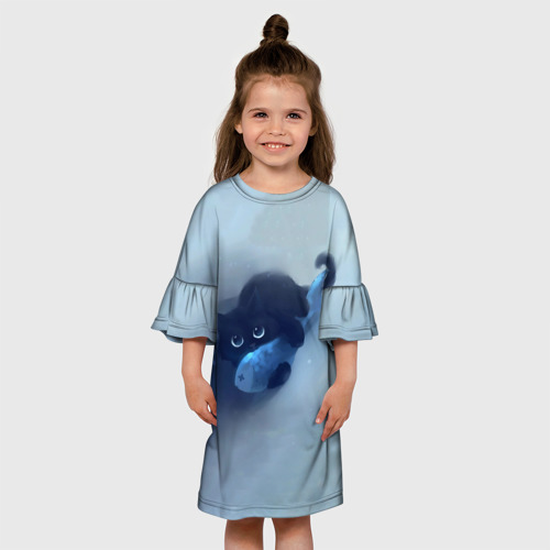 Детское платье 3D Рыбка, цвет 3D печать - фото 4