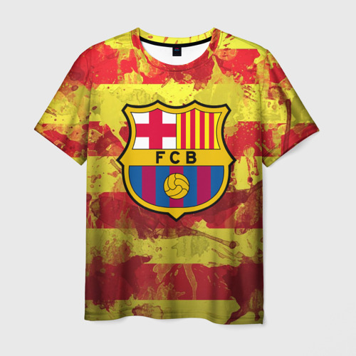 Мужская футболка 3D с принтом Барселона №1!, вид спереди #2