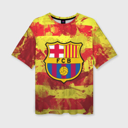 Женская футболка oversize 3D Барселона №1!