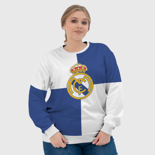 Женский свитшот 3D Real Madrid №1!, цвет 3D печать - фото 6
