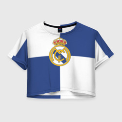 Женская футболка Crop-top 3D Real Madrid №1!