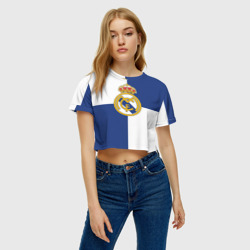 Женская футболка Crop-top 3D Real Madrid №1! - фото 2