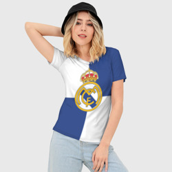 Женская футболка 3D Slim Real Madrid №1! - фото 2