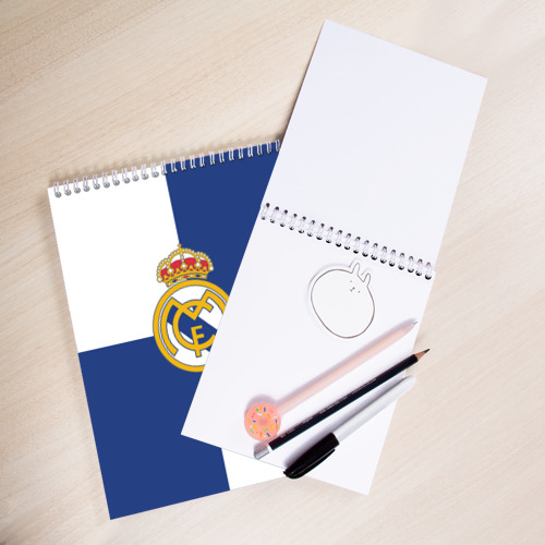 Скетчбук Real Madrid №1!, цвет белый - фото 3