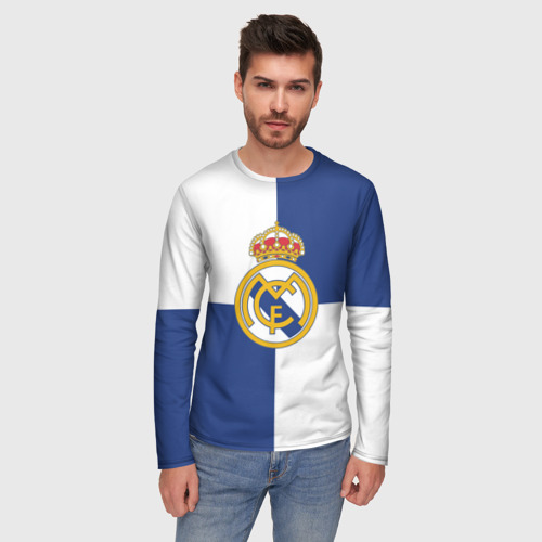 Мужской лонгслив 3D Real Madrid №1!, цвет 3D печать - фото 3