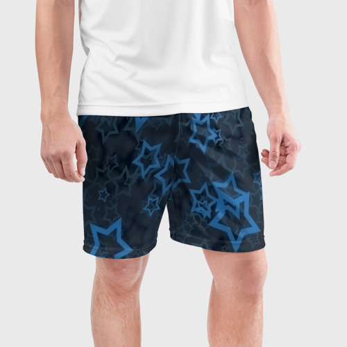 Мужские шорты спортивные Звёзды, цвет 3D печать - фото 3