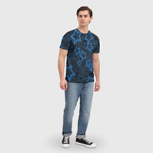 Мужская футболка 3D Звёзды, цвет 3D печать - фото 5