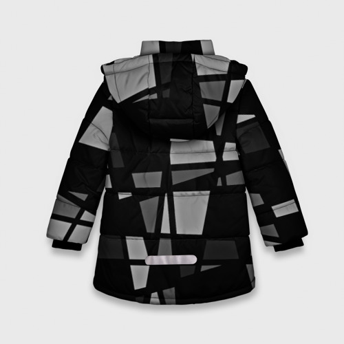 Зимняя куртка для девочек 3D Geometry figure, цвет красный - фото 2