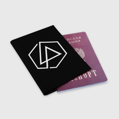 Обложка для паспорта матовая кожа New Album LP, цвет черный - фото 3