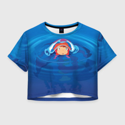 Женская футболка Crop-top 3D Ponyo