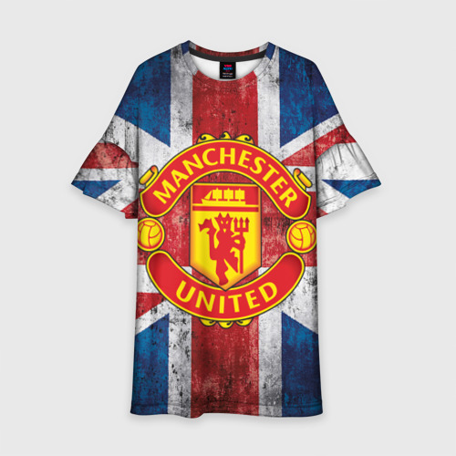 Детское платье 3D Manchester United №1!