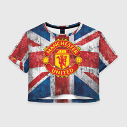 Женская футболка Crop-top 3D Manchester United №1!