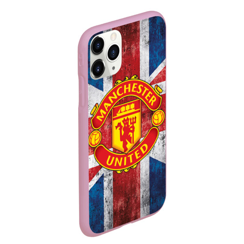 Чехол для iPhone 11 Pro Max матовый Manchester United №1!, цвет розовый - фото 3