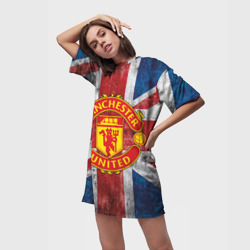 Платье-футболка 3D Manchester United №1! - фото 2