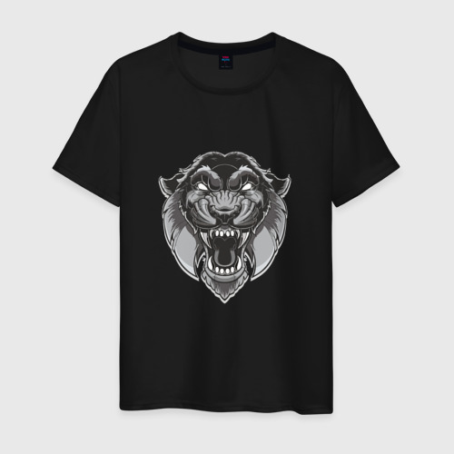 Мужская футболка хлопок Пантера SWAG, цвет черный