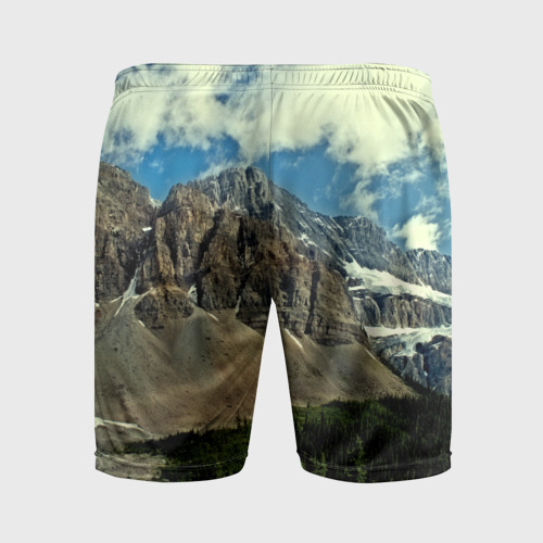 Мужские шорты спортивные Высокие горы, цвет 3D печать - фото 2