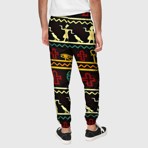Мужские брюки 3D Египетский узор, цвет 3D печать - фото 5