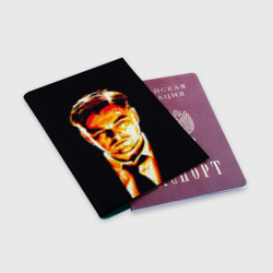 Обложка для паспорта матовая кожа Леонардо ДиКаприо - фото 2