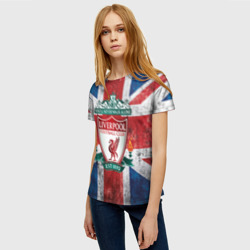 Женская футболка 3D Ливерпуль ФК - фото 2