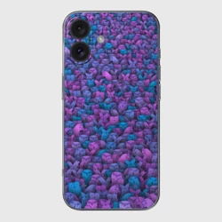 Чехол для iPhone 16 силиконовый с защитой камеры Загадочные совы