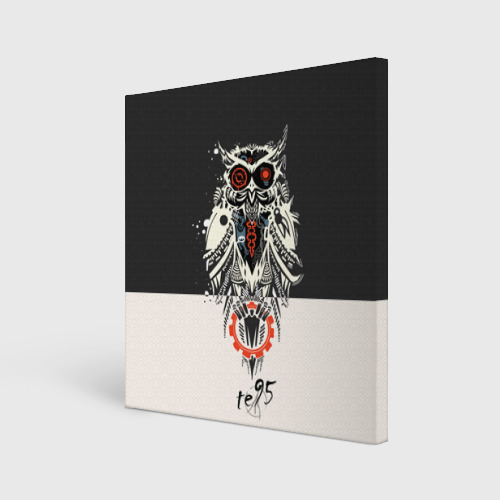 Холст квадратный Owl, цвет 3D печать