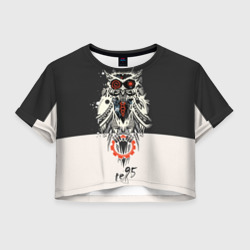 Женская футболка Crop-top 3D Owl