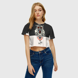 Женская футболка Crop-top 3D Owl - фото 2