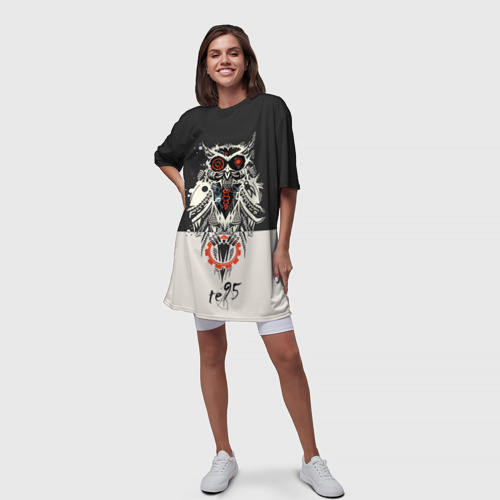 Платье-футболка 3D Owl, цвет 3D печать - фото 5