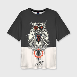 Женская футболка oversize 3D Owl