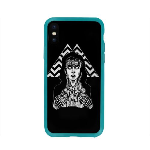 Чехол для Apple iPhone X силиконовый глянцевый Twin Peaks Фото 01 Чехол для Apple iPhone X силиконовый глянцевый Twin Peaks Фото 01