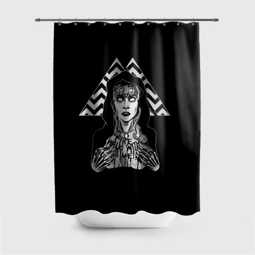 Штора 3D для ванной Twin Peaks Фото 01 Штора 3D для ванной Twin Peaks Фото 01