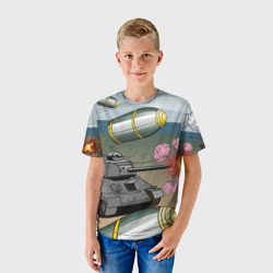 Детская футболка 3D Танк - фото 2