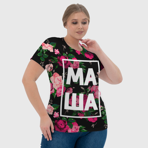 Женская футболка 3D Маша, цвет 3D печать - фото 6