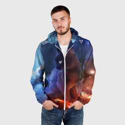 Мужская ветровка 3D Night cat - фото 2