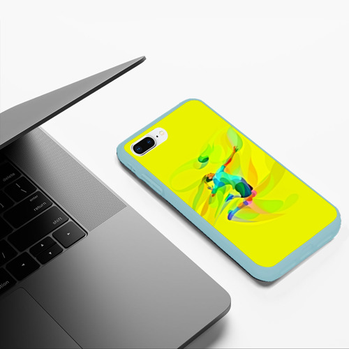 Чехол для iPhone 7Plus/8 Plus матовый Волейбол, цвет мятный - фото 5