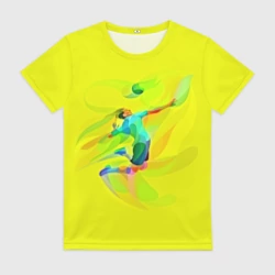 Женская футболка 3D Волейбол