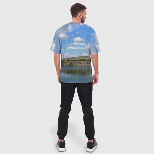 Мужская футболка oversize 3D Узбекистан, цвет 3D печать - фото 4