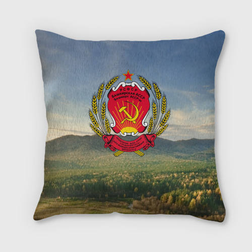 Подушка 3D Советский герб Башкортостана