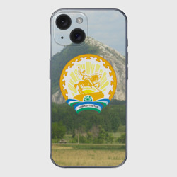 Чехол для iPhone 15 силиконовый с защитой камеры Башкортостан