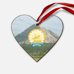 Деревянная игрушка Сердце Башкортостан