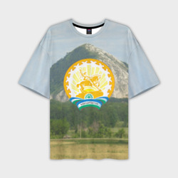 Мужская футболка oversize 3D Башкортостан