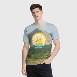 Мужская футболка 3D Башкортостан - фото 2