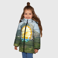 Зимняя куртка для девочек 3D Башкортостан - фото 2