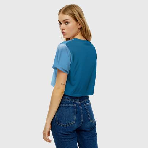 Женская футболка Crop-top 3D Юдзио, цвет 3D печать - фото 5