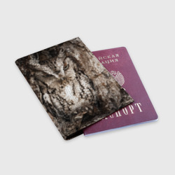 Обложка для паспорта матовая кожа Сова - фото 2
