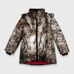 Зимняя куртка для девочек 3D Сова